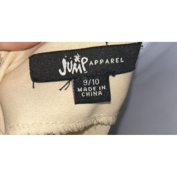 Jump Apparel Long Nude Sequin Dress Tulle Tie Back Junior Size 9/10 - Picture 10 of 10
